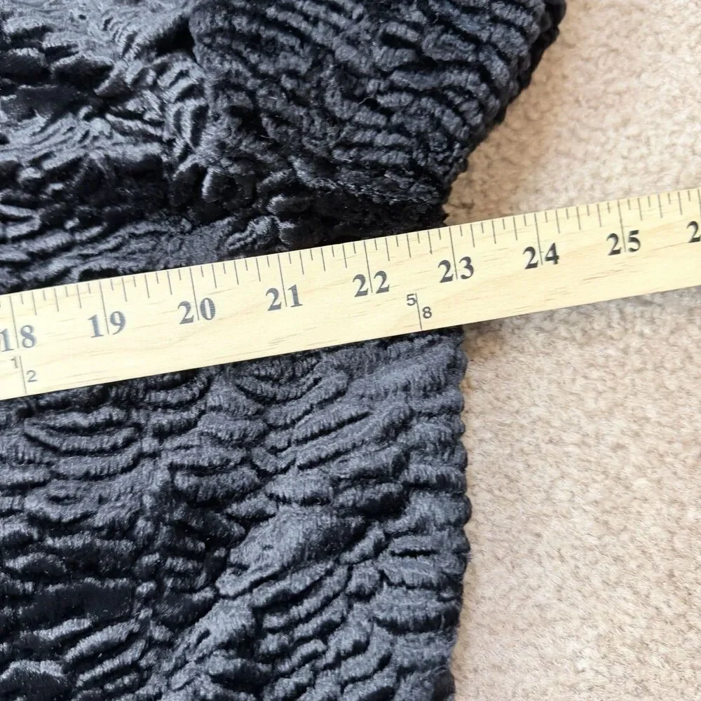 Vintage i.e. Faux Persian Lamb Fur Double-Breasted Coat – Size XL Mob Wife